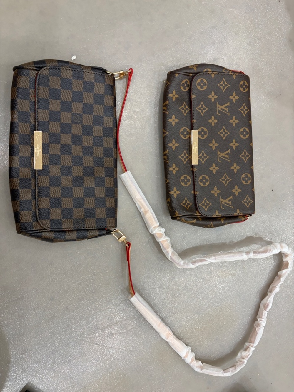 Luxury Designer Brown Monogram Crossbody Bag - bundle of 2
Lv Louis Vuitton rep
